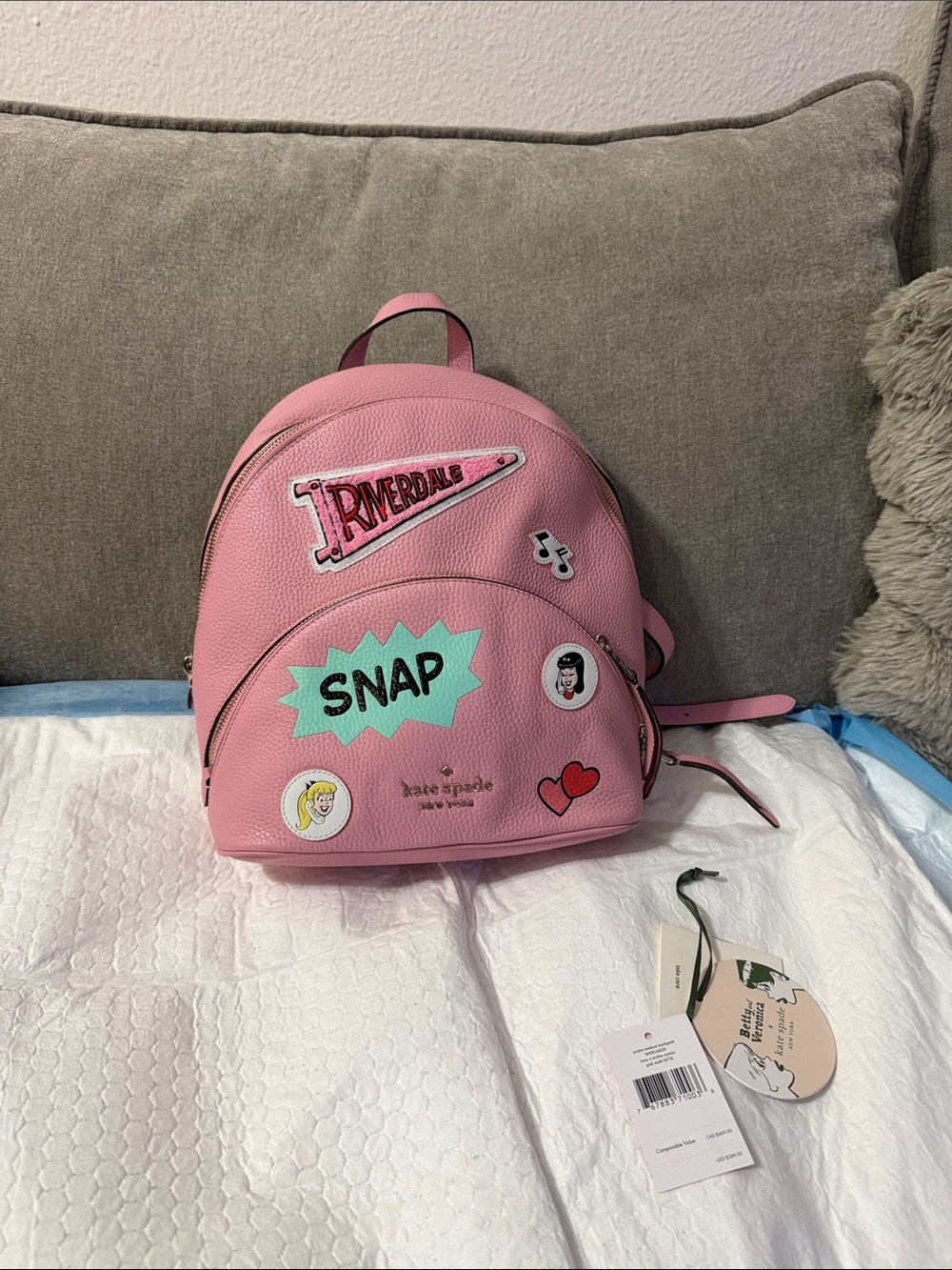 kate spade archie comics pink  Backpack